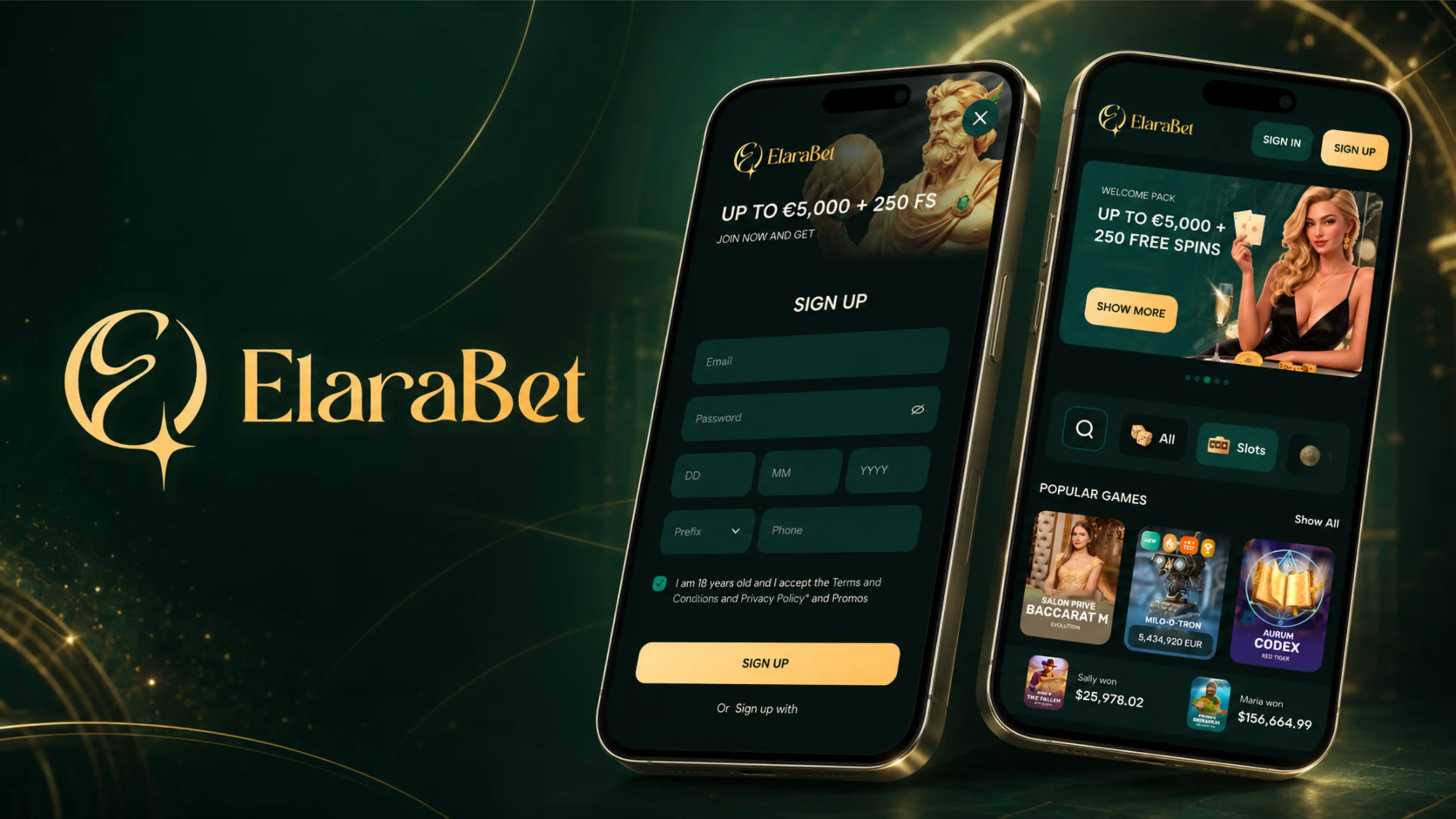 Elarabet Casino App Screenshot